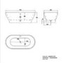 Freestanding Double Ended Bath 1700 x 800mm - Manilla