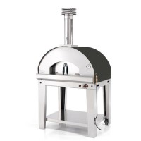 Fontana Mangiafuoco Outdoor Freestanding Gas Pizza Oven with Trolley - Anthracite