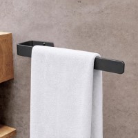 Anthracite Single Towel Bar 380mm - Margo