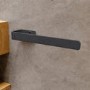 Anthracite Single Towel Bar 380mm - Margo