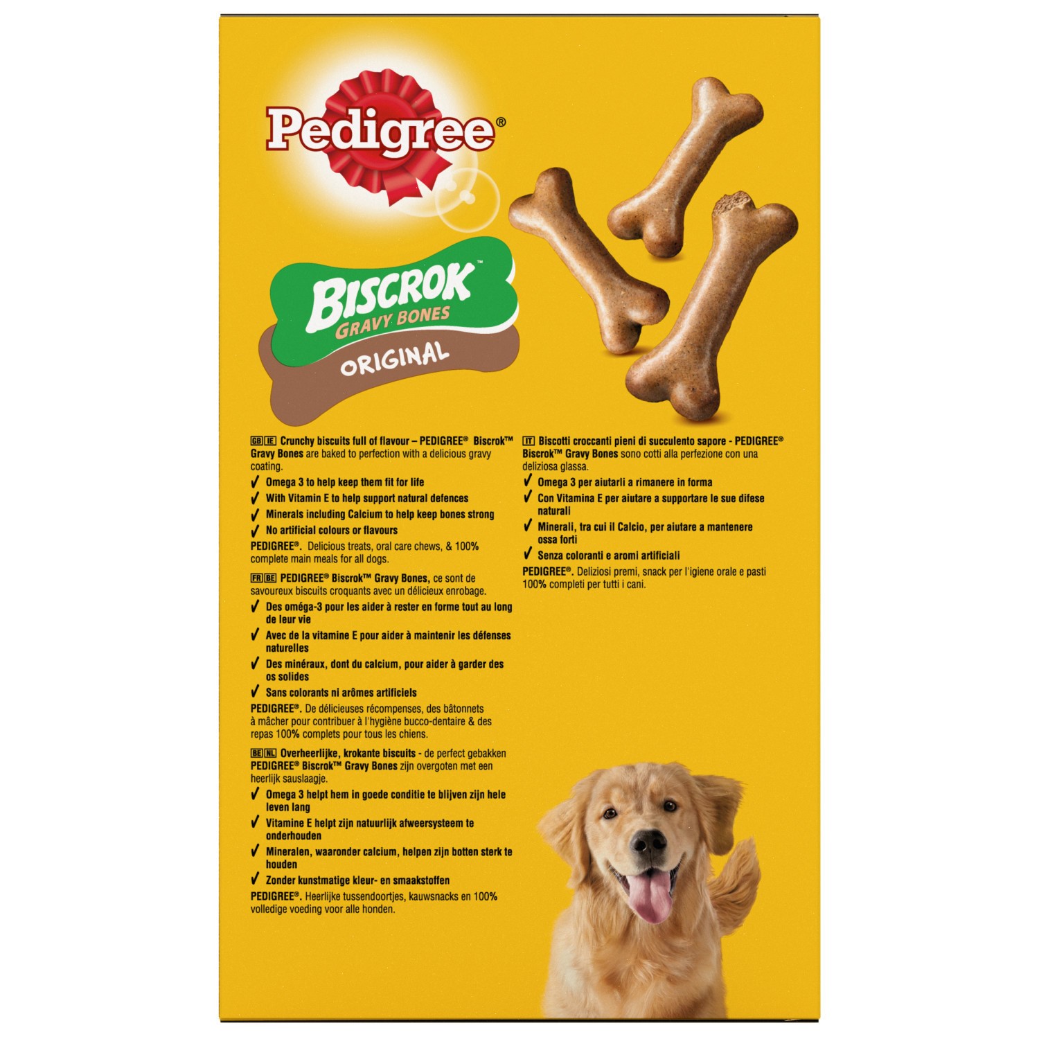 4.8kg Pedigree Biscrok Gravy Bones Dog Treats Dog Biscuits (12x400g)