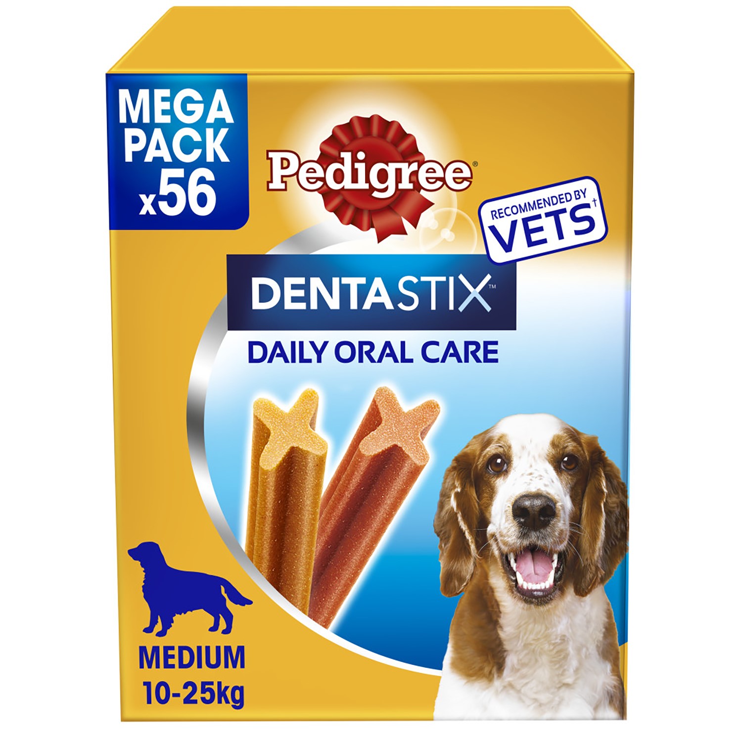 56 Pedigree Daily Dentastix Dental Sticks Dog Treats Medium Dog Chews