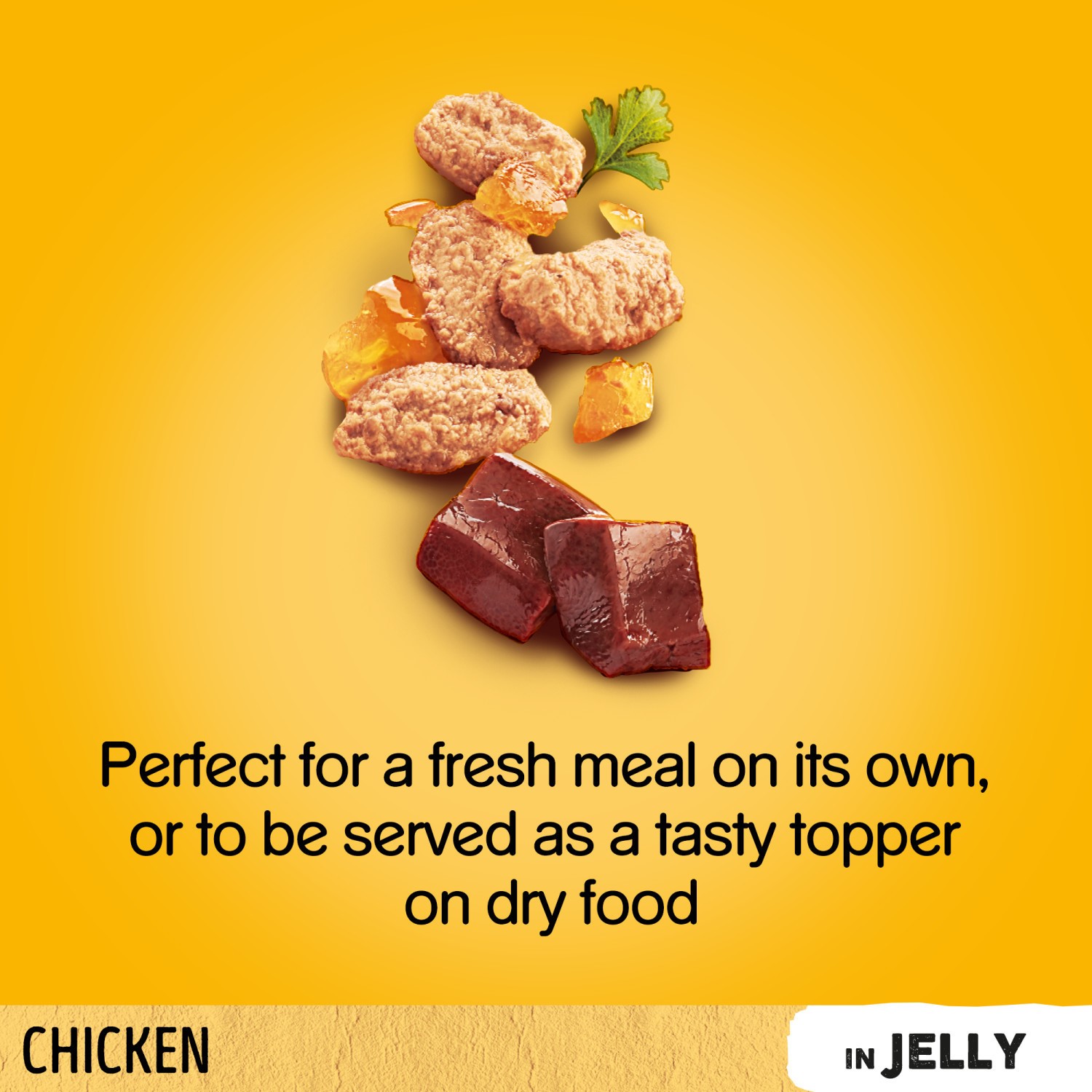 126 x 100g Pedigree Adult Wet Dog Food Pouches Chicken in Jelly