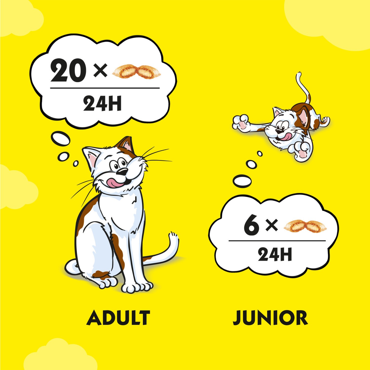 2 x 350g Dreamies Adult Cat Treats Mega Tubs Salmon Cat Biscuits 700g