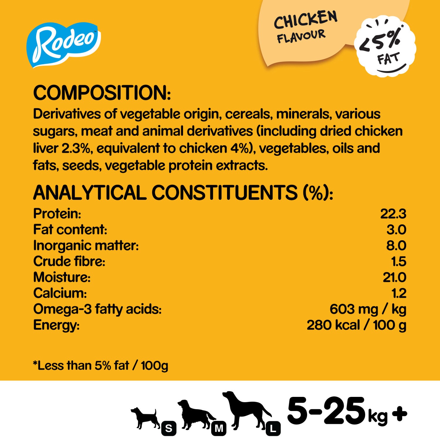 168 Pedigree Rodeo Dog Treats Chicken Dog Chews 24x123g