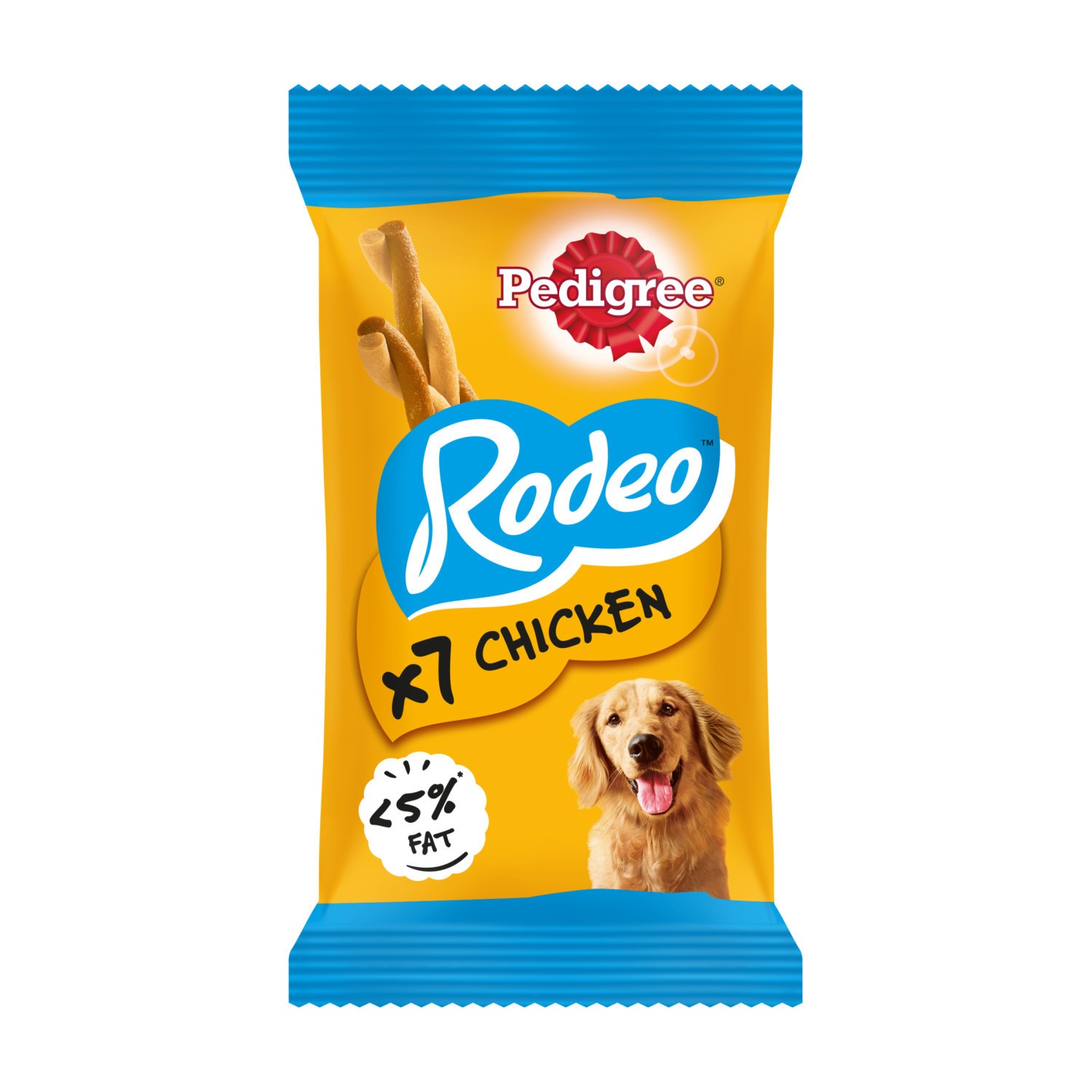168 Pedigree Rodeo Dog Treats Chicken Dog Chews 24x123g