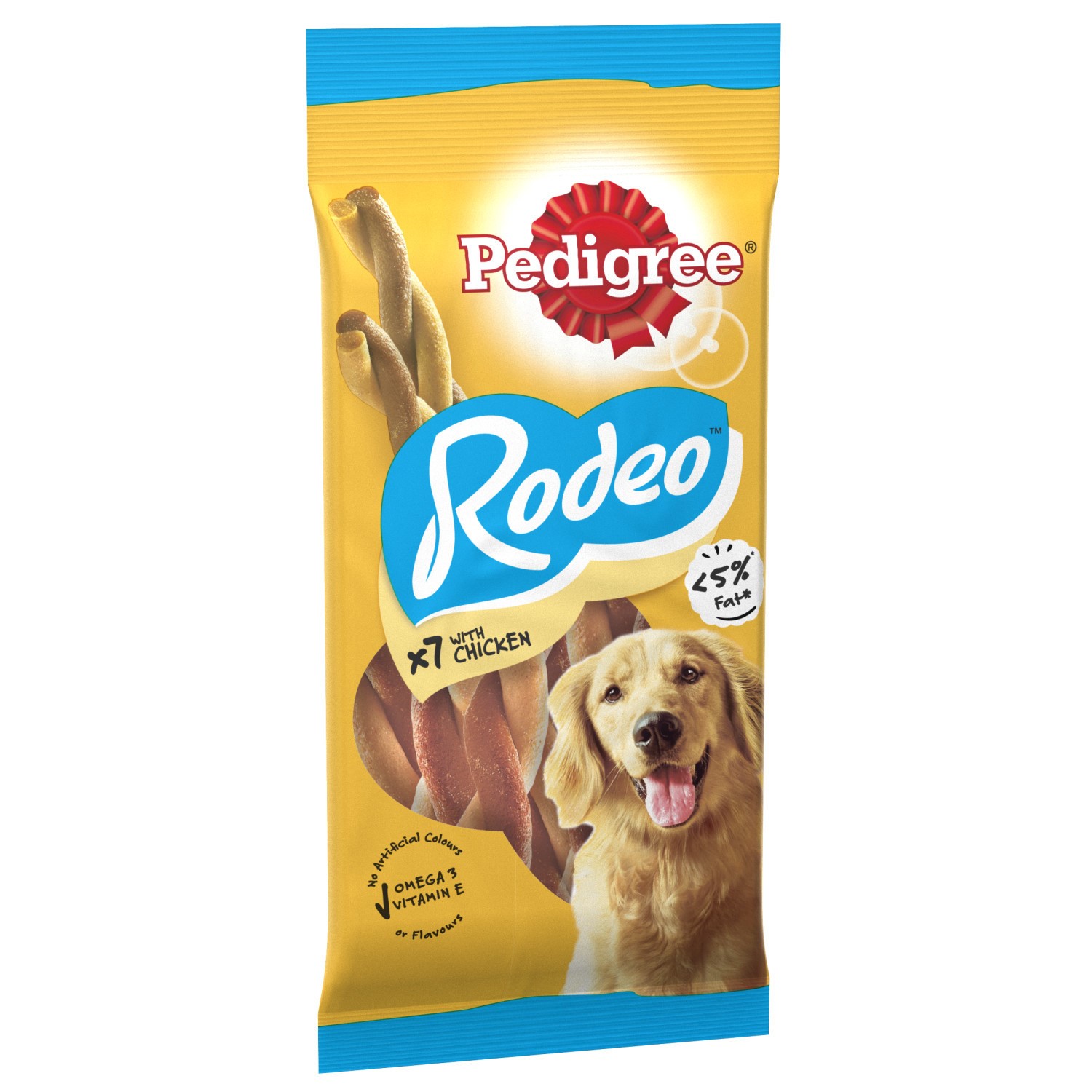 168 Pedigree Rodeo Dog Treats Chicken Dog Chews 24x123g