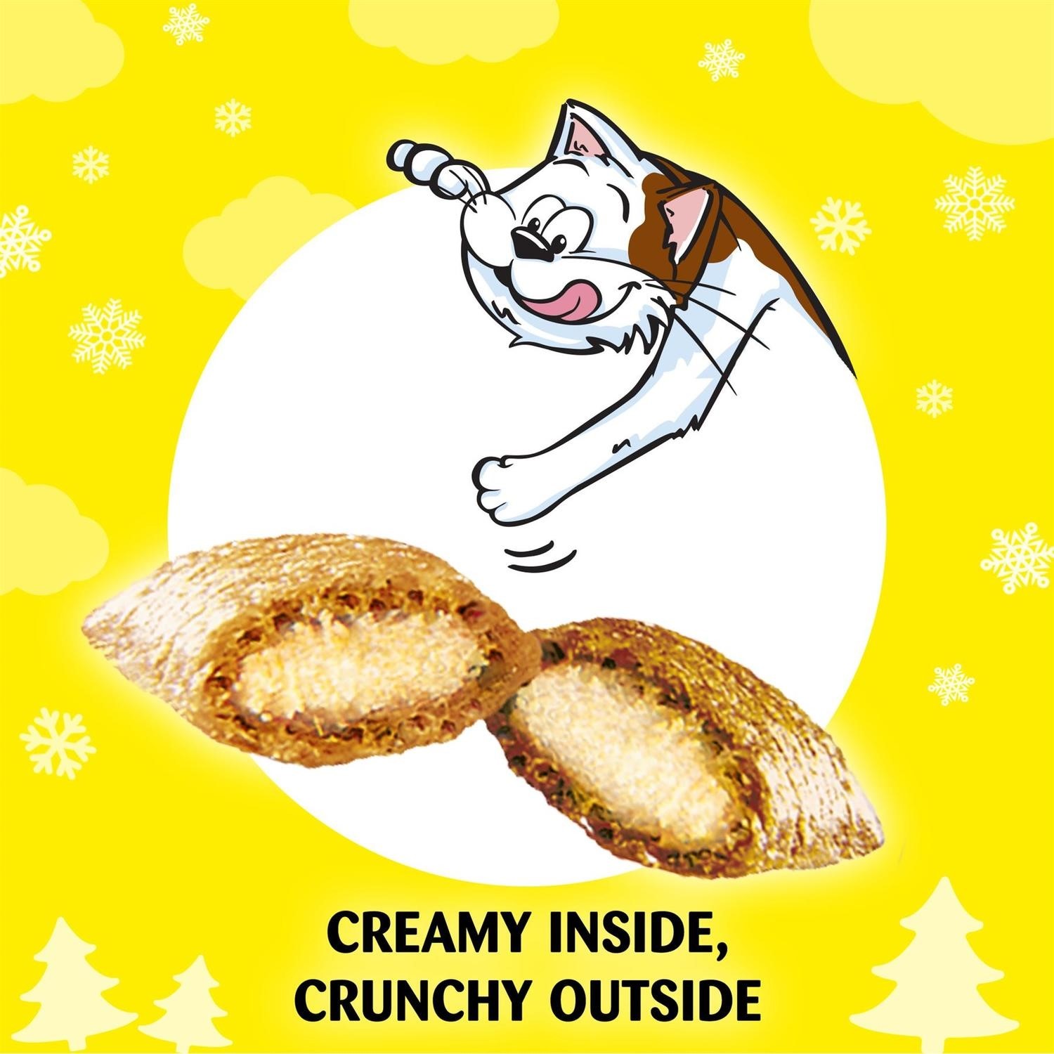 8 x 60g Dreamies Mix Adult Cat Treats with Salmon and Turkey Cat Biscuits 480g