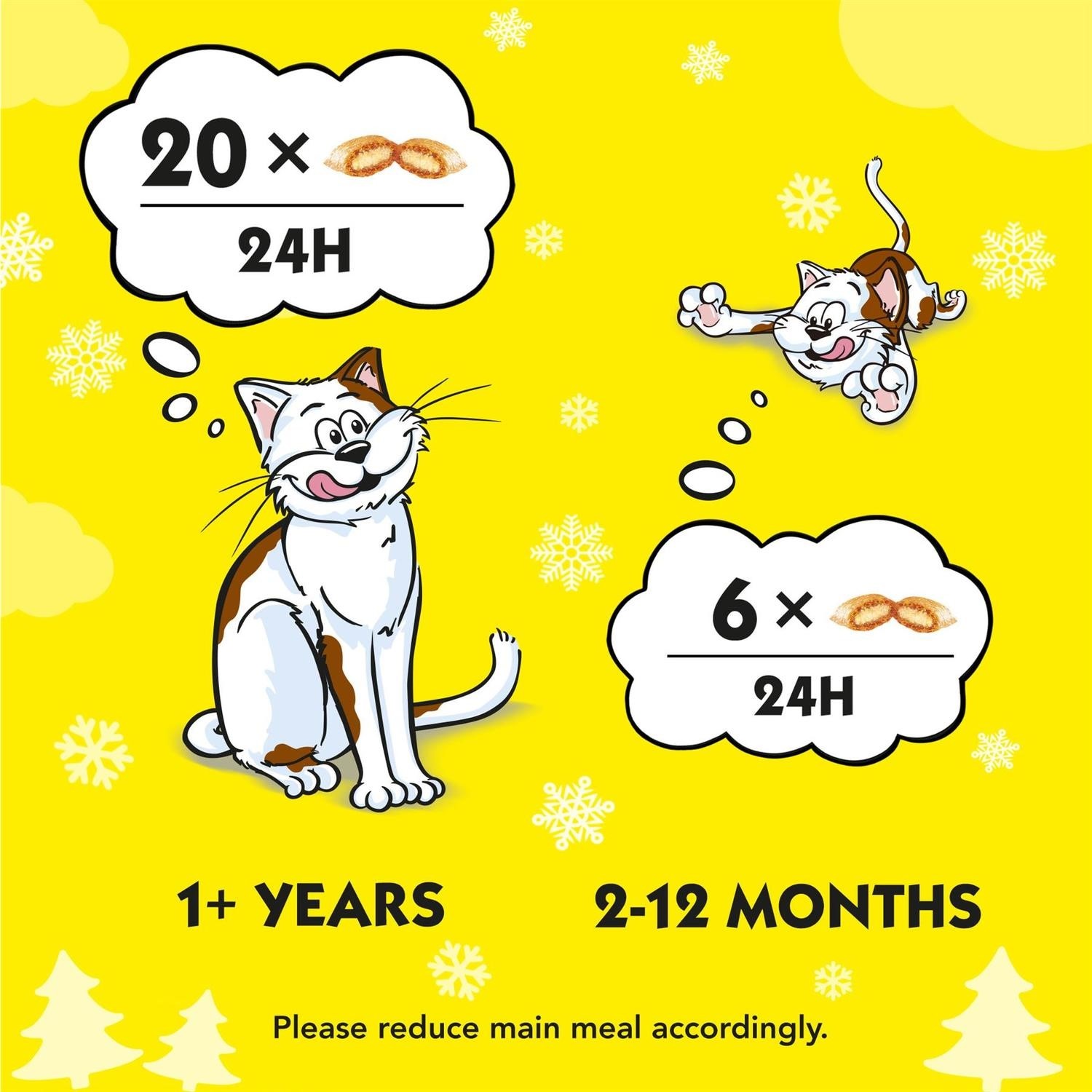 8 x 60g Dreamies Mix Adult Cat Treats with Salmon and Turkey Cat Biscuits 480g
