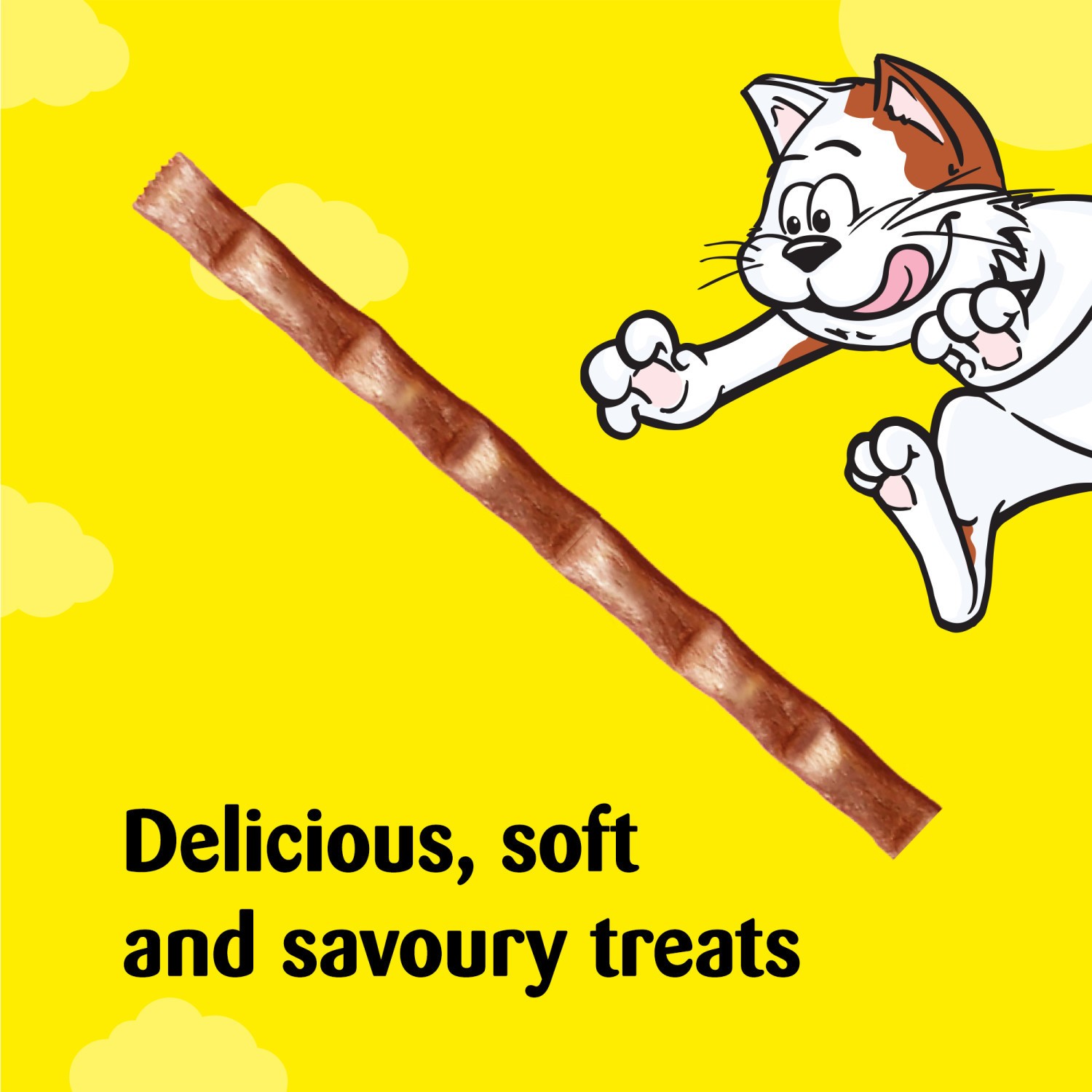14 x 30g Dreamies Meaty Sticks Chicken & Salmon Cat Treats Cat Sticks Grain Free