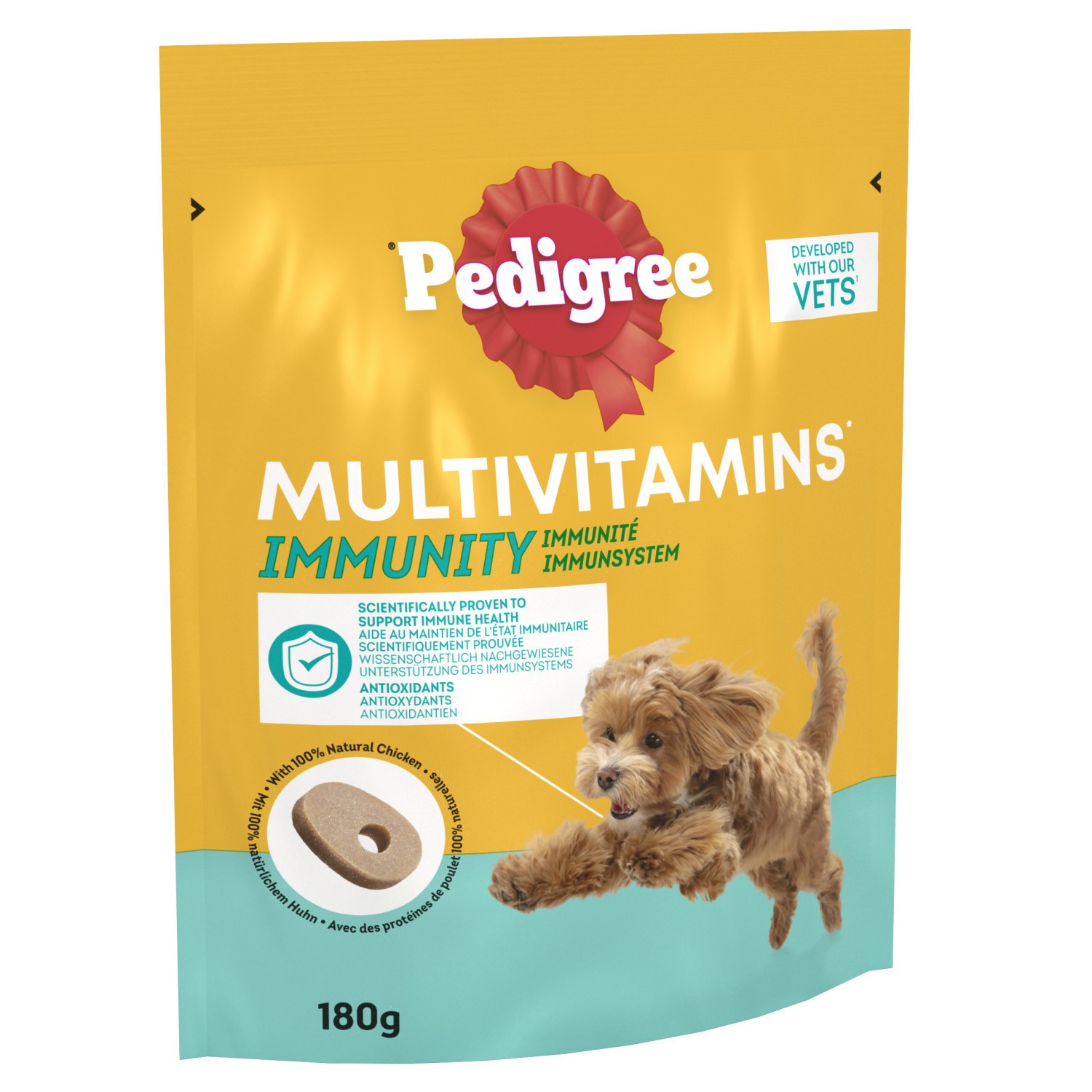 180 Pedigree Multivitamins Immunity Soft Dog Chews Dog Treats (6 x 180g)