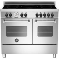 Bertazzoni Master Series 100cm Electric Range Cooker with Induction Hob - Stainless Steel