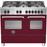 Bertazzoni MAS100-6-MFE-D-VIE Master Series100cm Dual Fuel Range Cooker With A Double Oven-Matt Burg