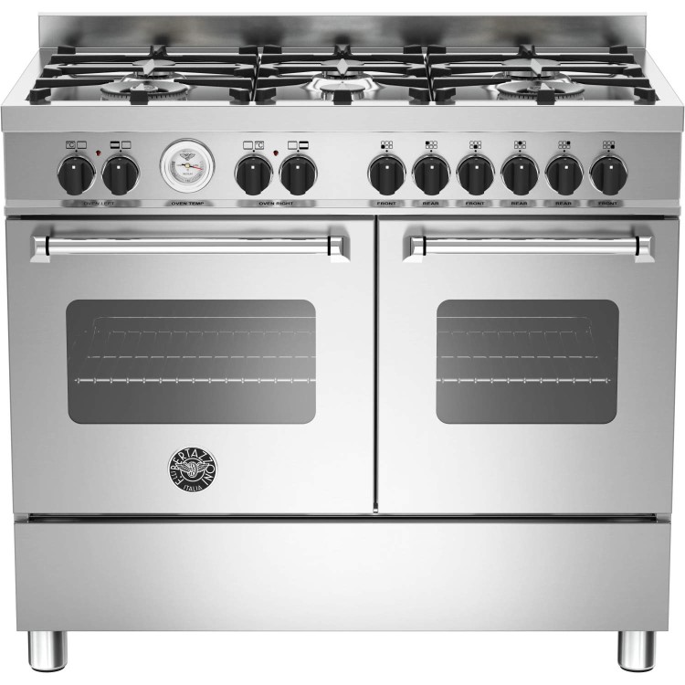 Bertazzoni Master Series 100cm Dual Fuel Range Cooker - Stainless Steel