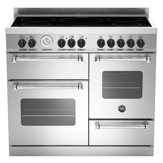 Bertazzoni Master Series 110cm Electric Range Cooker with Induction Hob - Stainless Steel