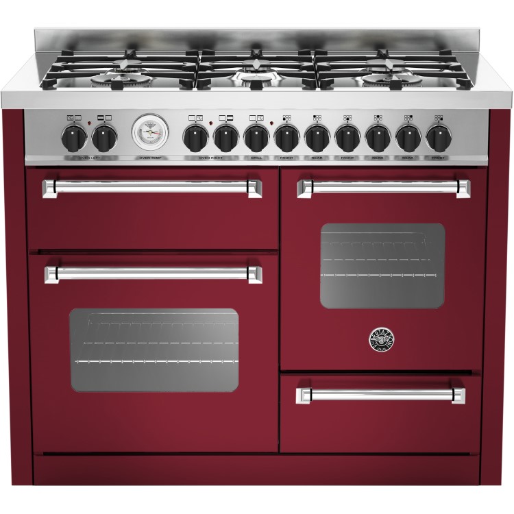 Bertazzoni MAS110-6-MFE-T-VIE 110cm Bertazzoni Master Dual Fuel Range Cooker With 6 Burners 2 Electr