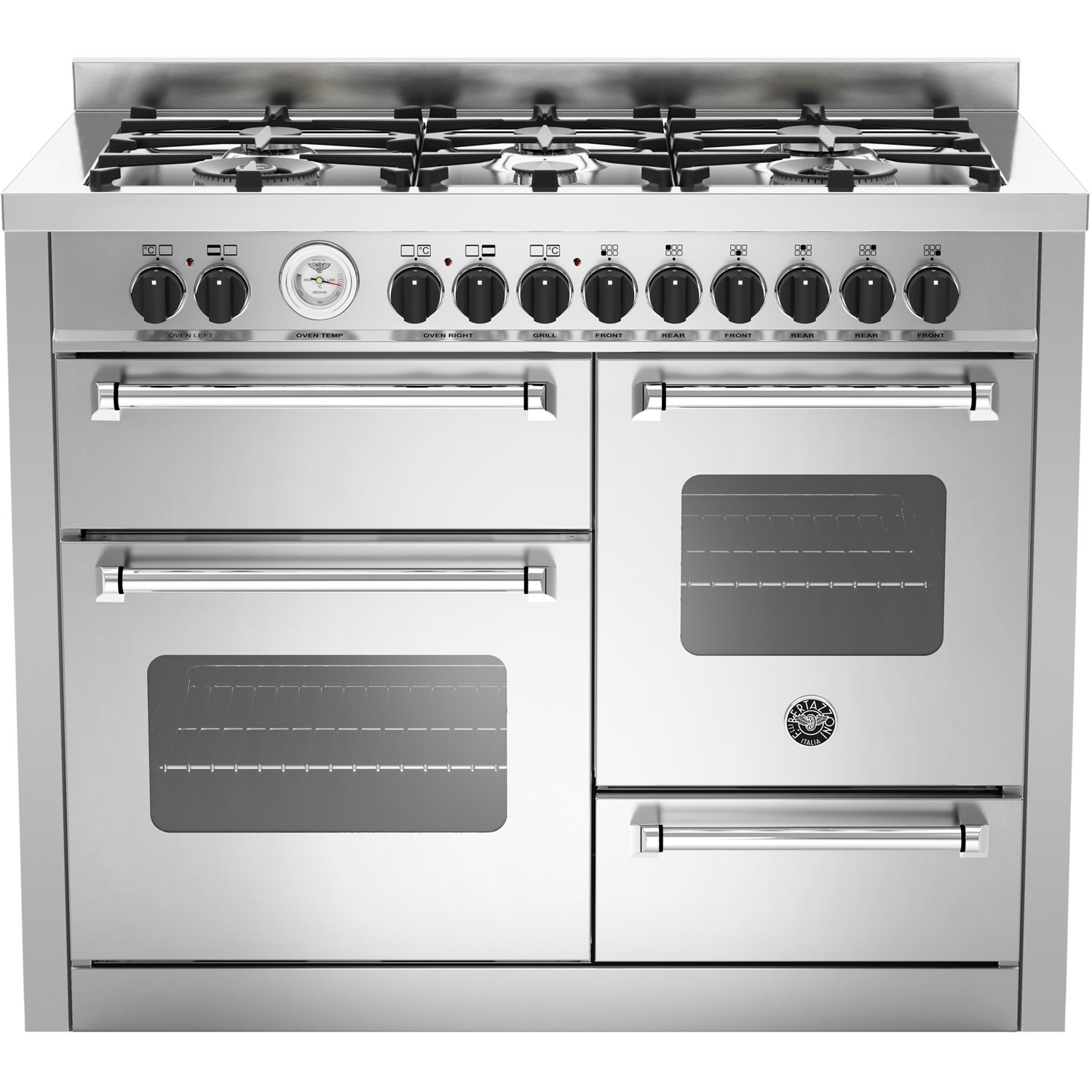 Bertazzoni Master Series 110cm Dual Fuel Range Cooker - Stainless Steel