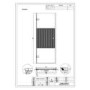 800mm Ribbed / Fluted Glass Left Hand Hinged Shower Door 8mm Glass - Matira