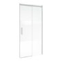 Chrome 8mm Fluted Glass Glass Sliding Shower Door 1200mm Left Hand - Matira