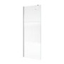 1000mm Ribbed Glass Shower Screen for Wetroom & Walk In Shower - Matira