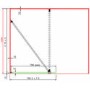 800mm Brushed Bronze Ribbed / Fluted Glass Shower Screen for Wet Room & Walk In Shower - Matira