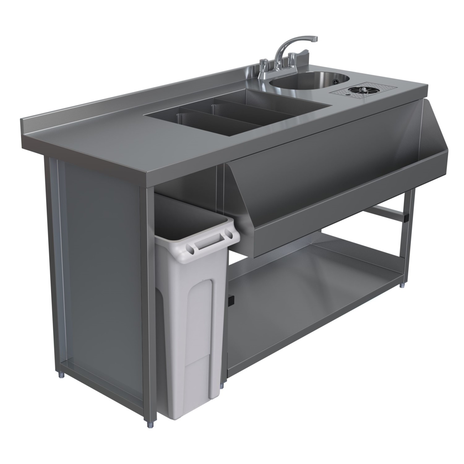 MB CSV15 Modular Bar Cocktail Station Ice Well Hand Sink Jug Rinser & Bin Void