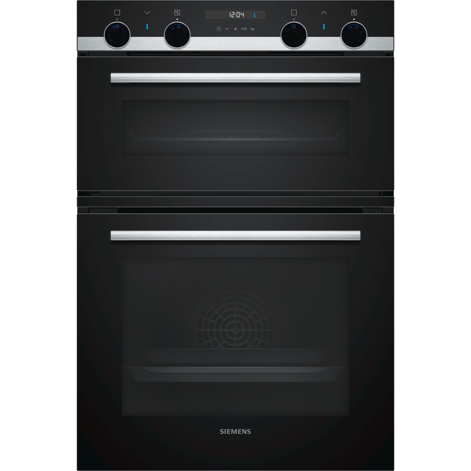 Refurbished Siemens iQ500 MB535A0S0B 60cm Double Built In Electric Oven Stainless Steel