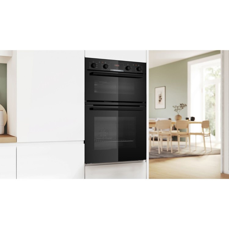 Bosch Series 4 Electric Built-In Double Oven - Black