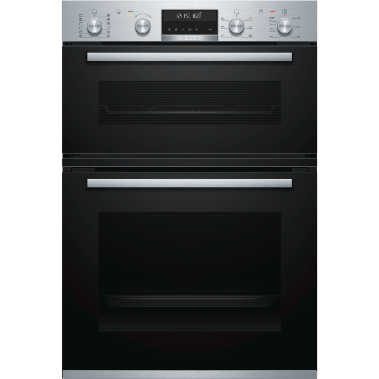 Bosch MBA5785S0B Serie 6 Multifunction Built-in Double Oven With Pyrolytic Cleaning - Stainless Steel