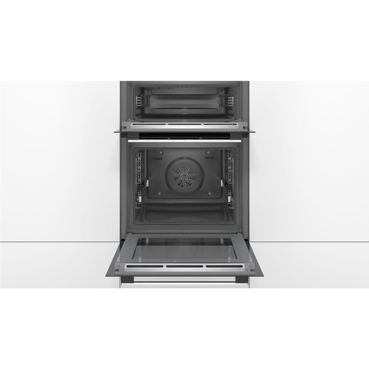 Refurbished Bosch Series 6 MBA5785S6B 60cm Double Built In Electric Oven Stainless Steel