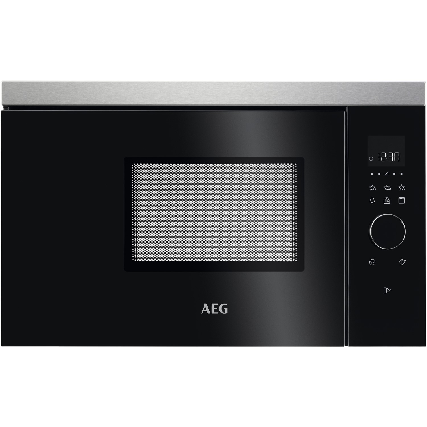 AEG 17L 800W Built In Microwave with Grill - Black