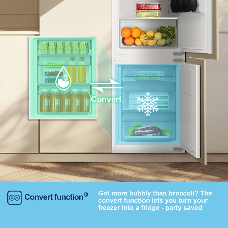 Fridgemaster 252 Litre 70/30 Integrated Fridge Freezer