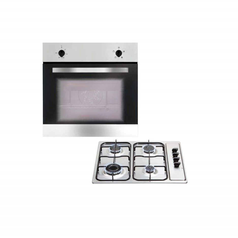 Matrix MBG002SS Four Function Electric Oven & Gas Hob Pack Stainless