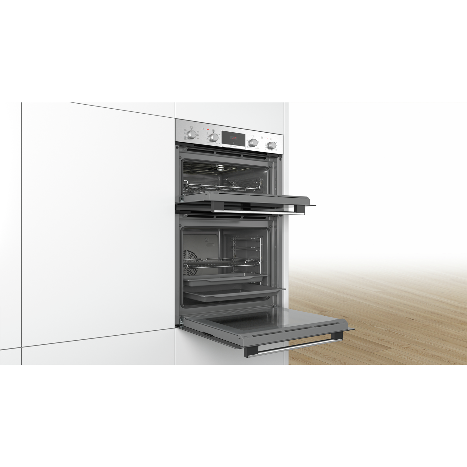 Bosch Series 4 Built In Electric Double Oven Stainless Steel