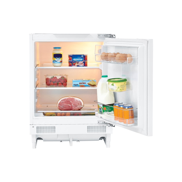 Fridgemaster MBUL60133 59cm Wide Integrated Under Counter Larder Fridge - White