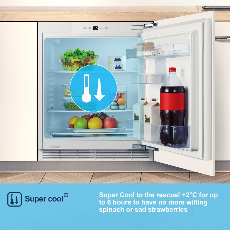 Fridgemaster 138 Litre Integrated Under Counter Fridge