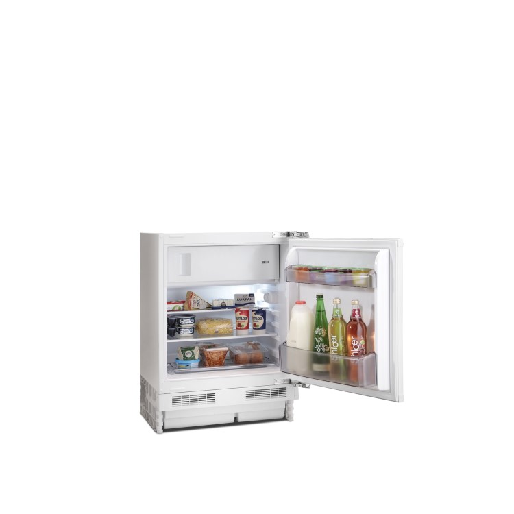 Montpellier MBUR200 60cm Wide Integrated Under Counter Larder Fridge - White