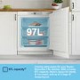 Fridgemaster 97 Litre Under Counter Integrated Freezer 
