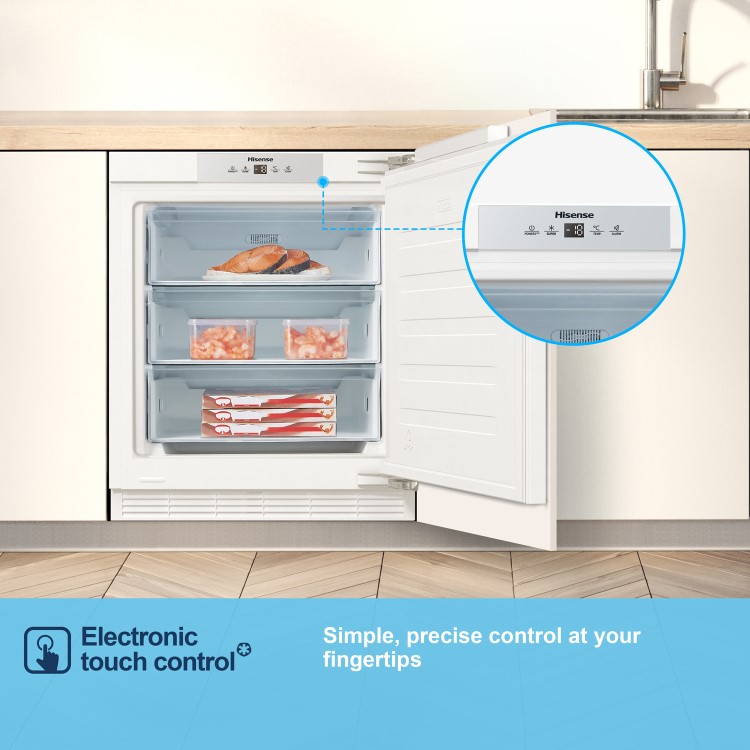 Fridgemaster 97 Litre Under Counter Integrated Freezer 