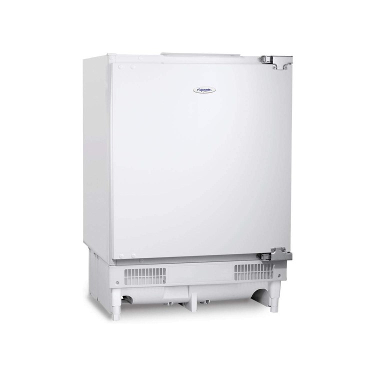 Fridgemaster MBUZ6097 59cm Wide Integrated Upright Under Counter Freezer - White