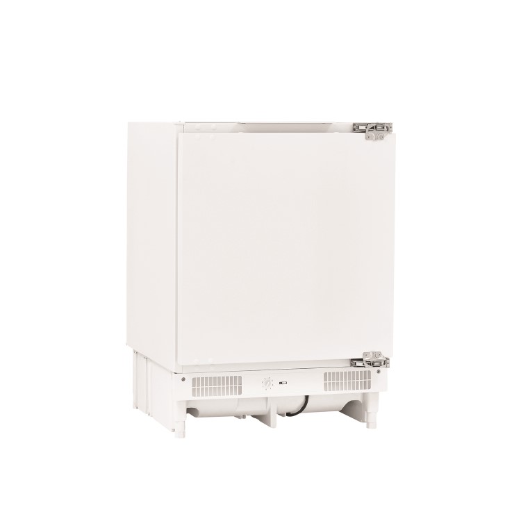 Fridgemaster MBUZ6097 59cm Wide Integrated Upright Under Counter Freezer - White