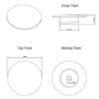 GRADE A1 - Matt Black Bath Waste Cover Upgrade