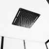 Insignia Monochrome Black Framed Rectangular Shower Cabin 1150 x 850