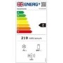 Refurbished Fridgemaster MC55251DEB Freestanding 256 Litre 50/50 Frost Free Fridge Freezer Black