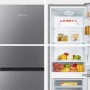 Fridgemaster 175 Litre 60/40 Freestanding Fridge Freezer - Silver