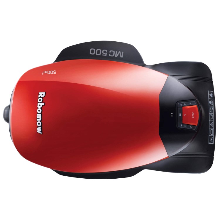 Robomow PRD7006Y1 Robotic Lawn Mower For Lawns Up to 500 Square Metres Black And Red