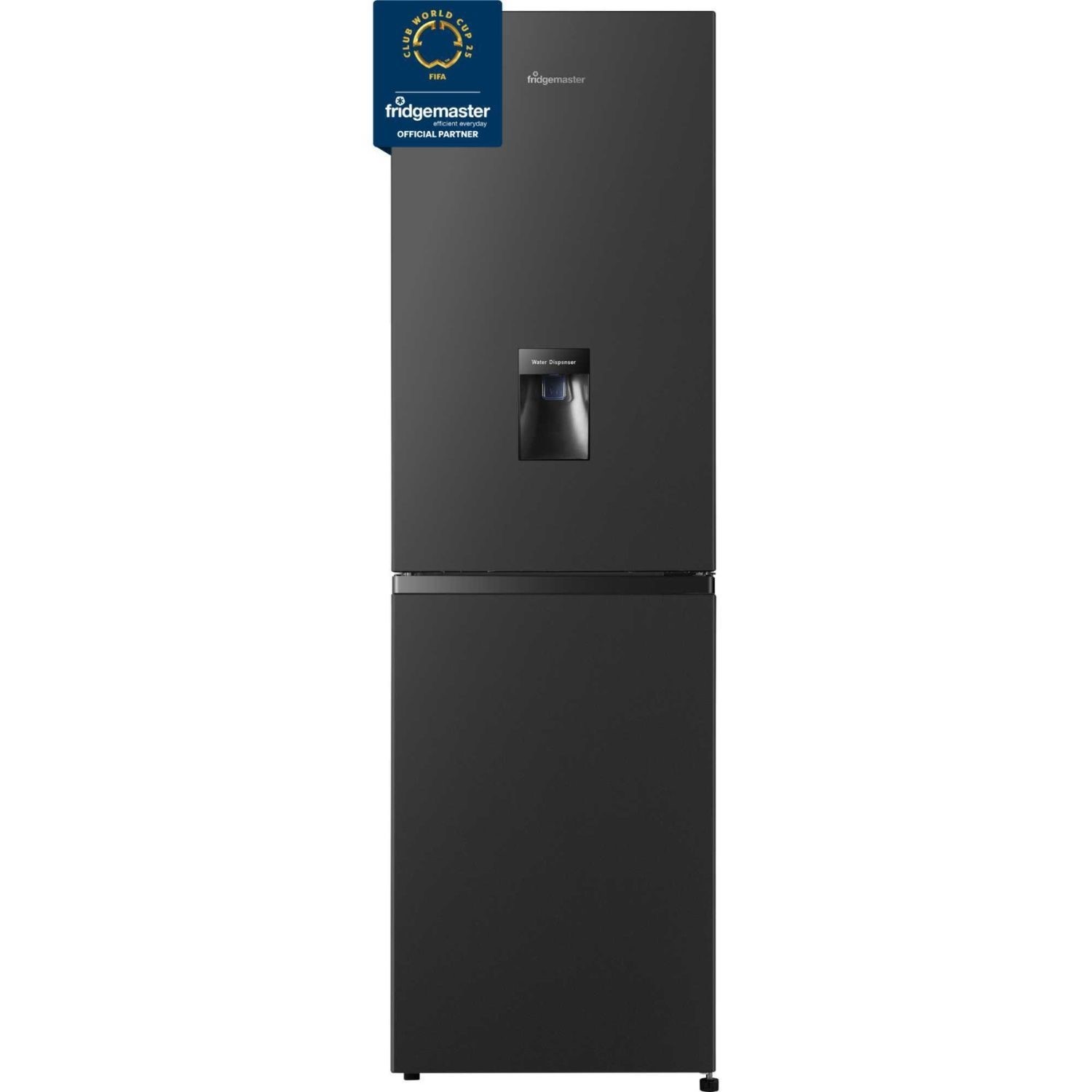 Fridgemaster Black 252 Litre 50/50 Freestanding Fridge Freezer