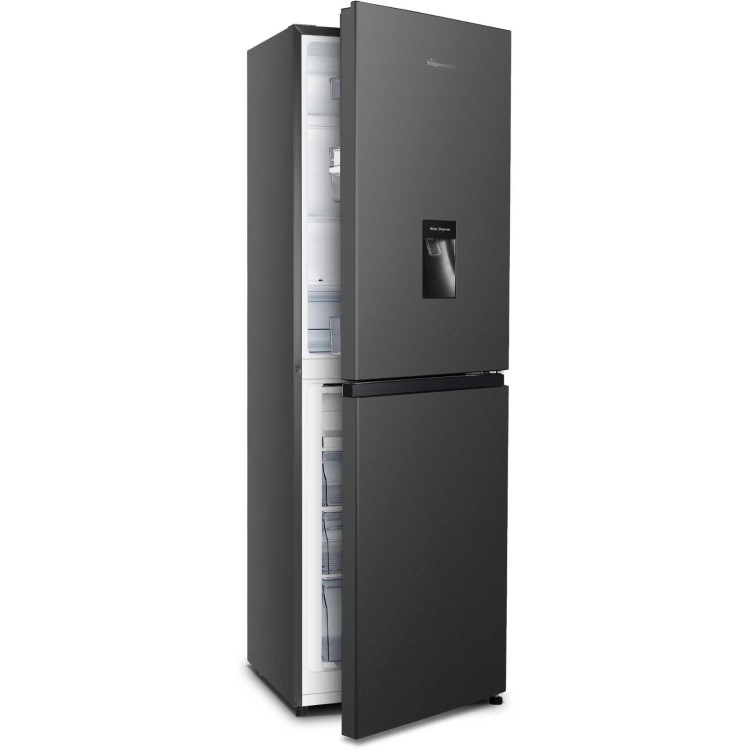 Fridgemaster 252 Litre 50/50 Freestanding Fridge Freezer - Black