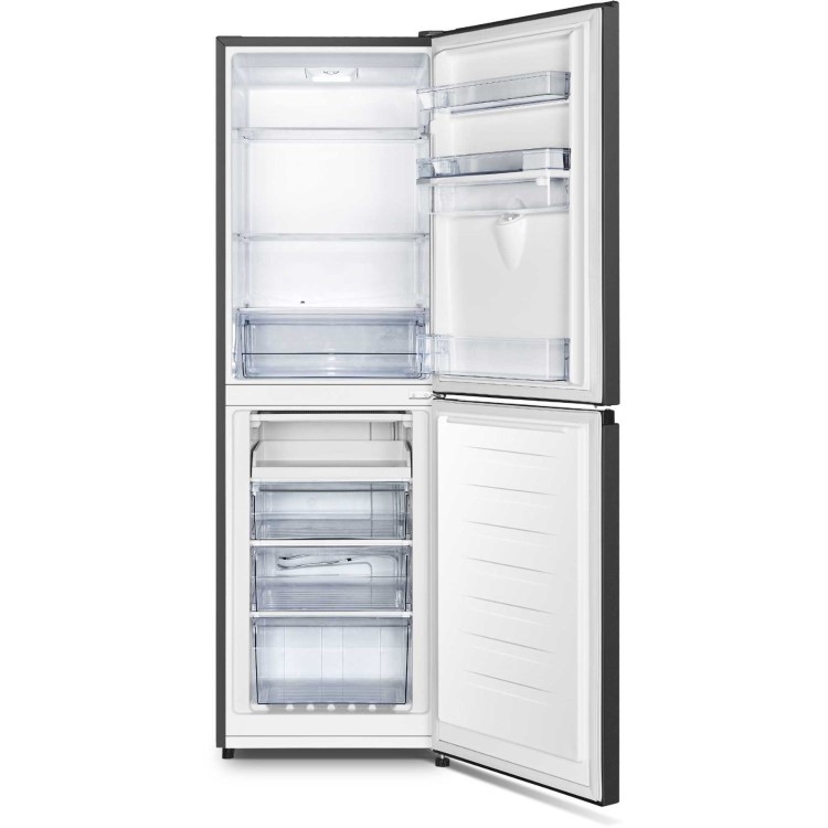 Fridgemaster 252 Litre 50/50 Freestanding Fridge Freezer - Black