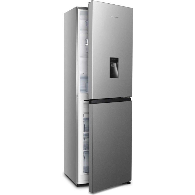 Fridgemaster 252 Litre 50/50 Freestanding Fridge Freezer - Silver